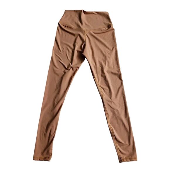 NWOT SUNZEL High Waisted Workout Leggings Orange M 75%Poly/15%Spandex Minimalist - Picture 4 of 8